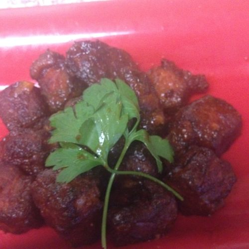 Haitian Griot (fried pork bits)