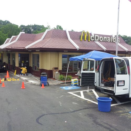 Decorative Concrete Overlay for McDonald in East H