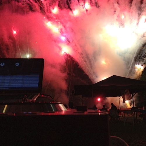 DJing at a 4th of July party in Dallas, PA
