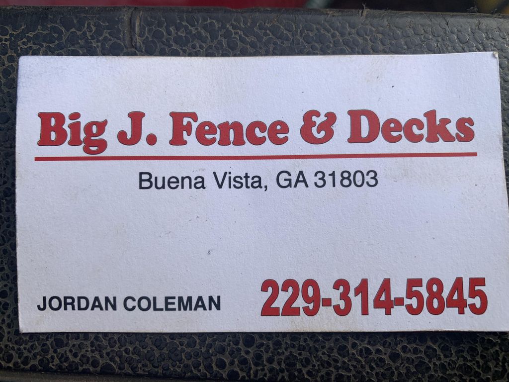 BIG J’s fencing and decks