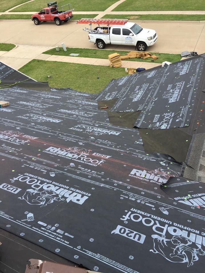 Synthetic underlayment.