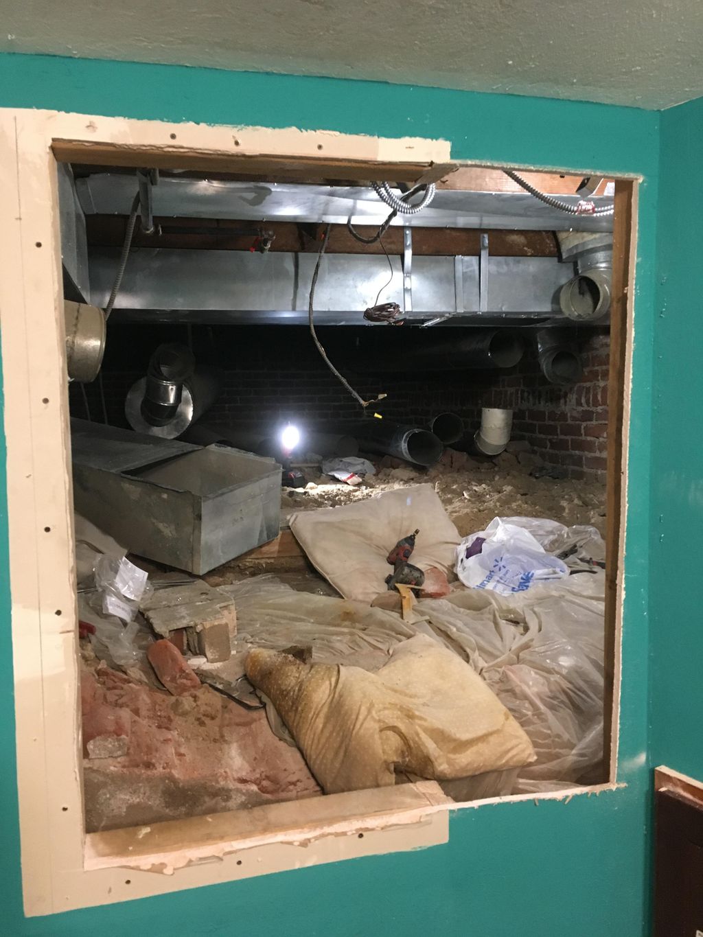 Before furnace relocation 