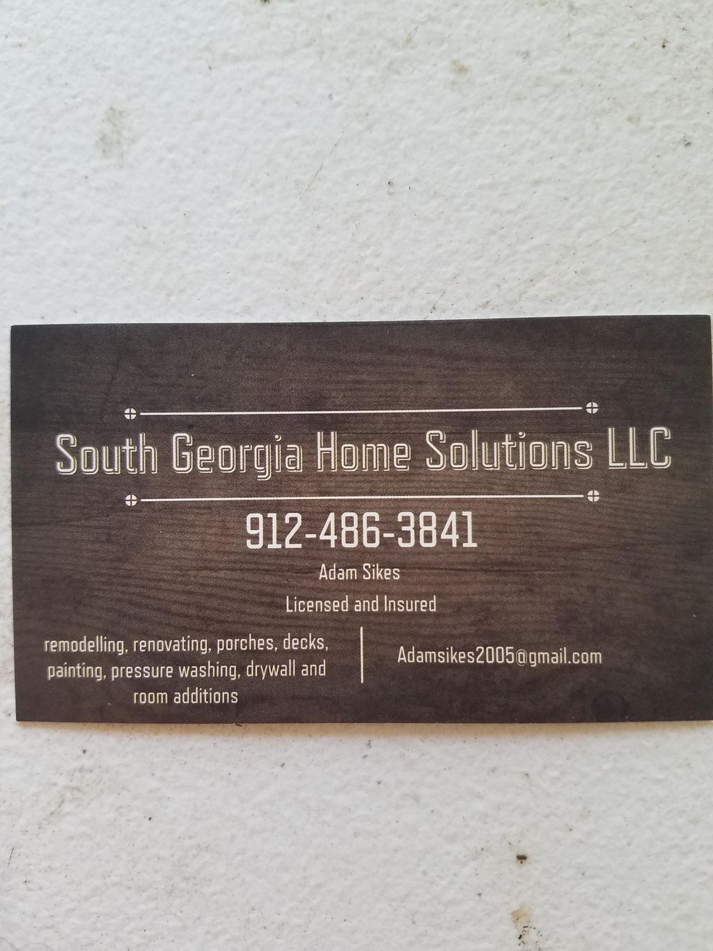South Georgia home solutions llc
