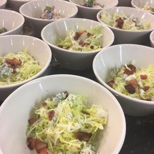 Frisee, Blue Cheese, and Applewood Bacon Salad