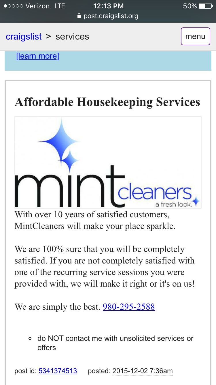 Mint Cleaners
