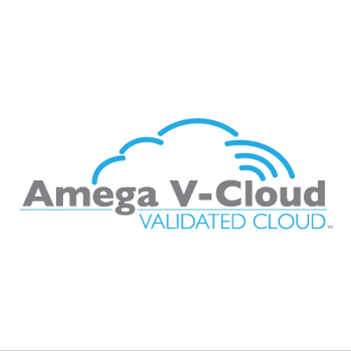 Amega V-Cloud logo design