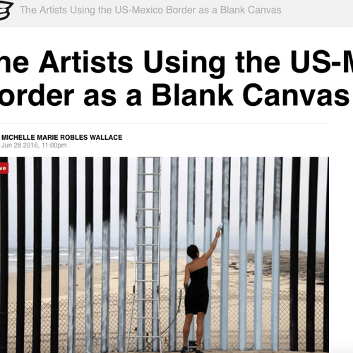 My article for Vice on border artists.