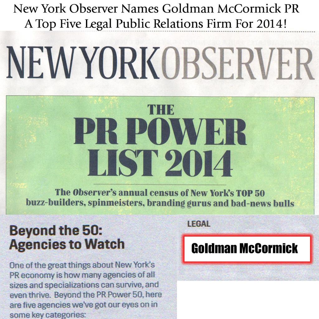 Goldman McCormick PR