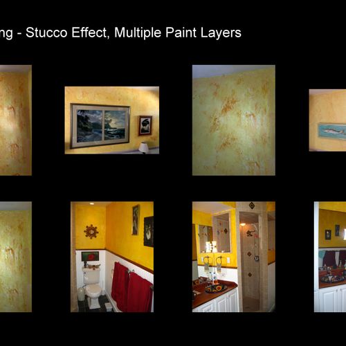 Faux Paint: Stucco Effect
Multi-layers of differen