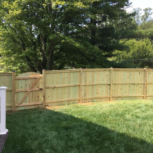 6ft privacy wood fence