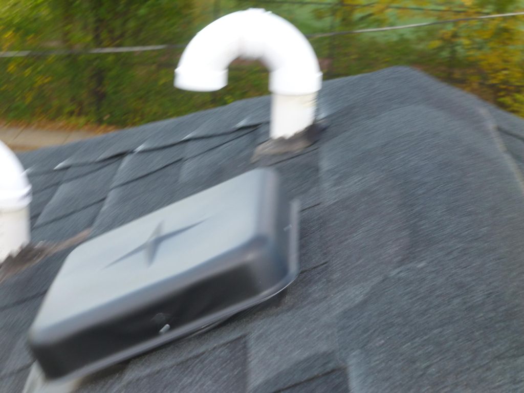 Open flashing, tar flashings or unsealed nails on 