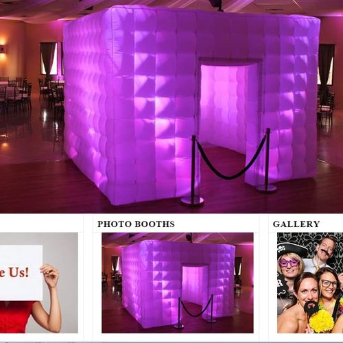 Our unique inflatable photo booth. This booth is a