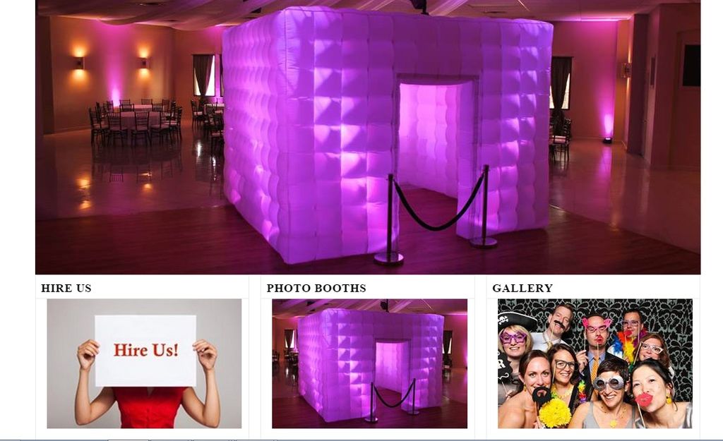 Our unique inflatable photo booth. This booth is a