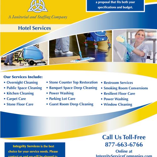 Janitorial Hotel Flyer