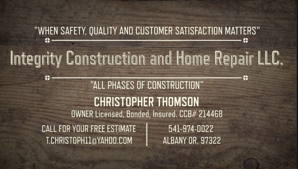 Integrity Construction and Home Repair