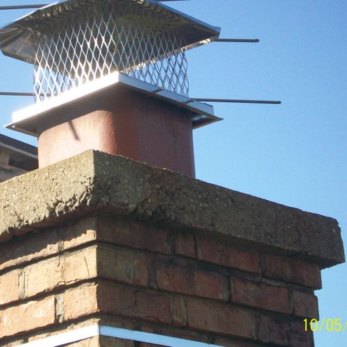 new chimney cap installed.
