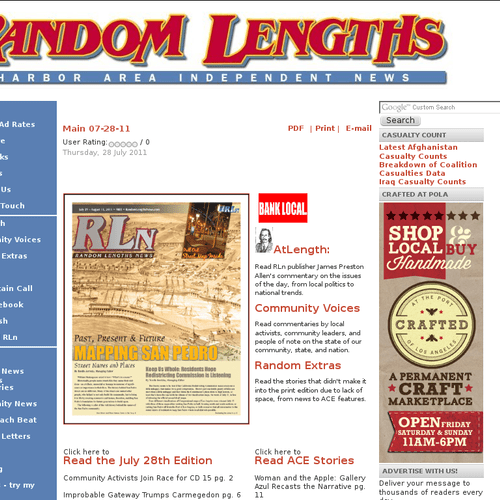 Random Lengths News website, www.randomlengthsnews