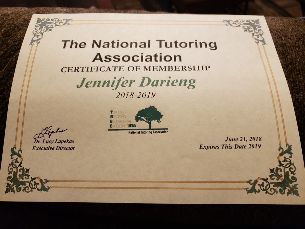 Member of The National Tutoring Association