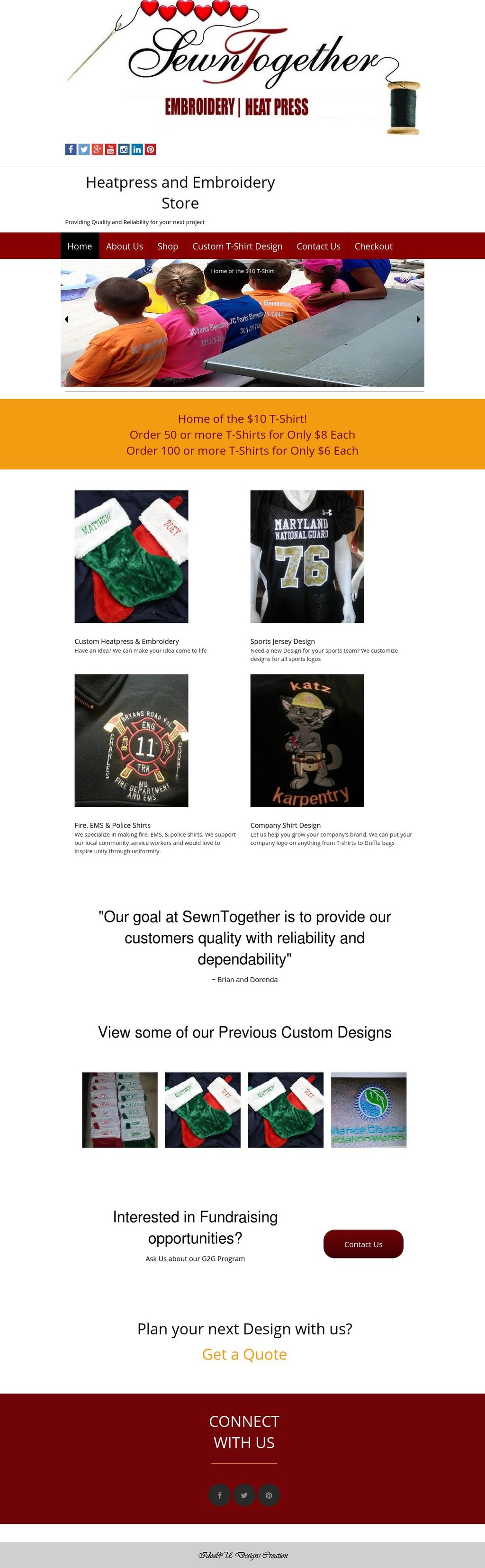 Custom Apparel Designs Website