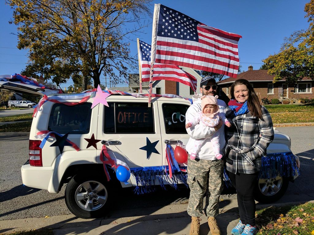 Edward Farmer and family at Hammond, Indiana's Vet