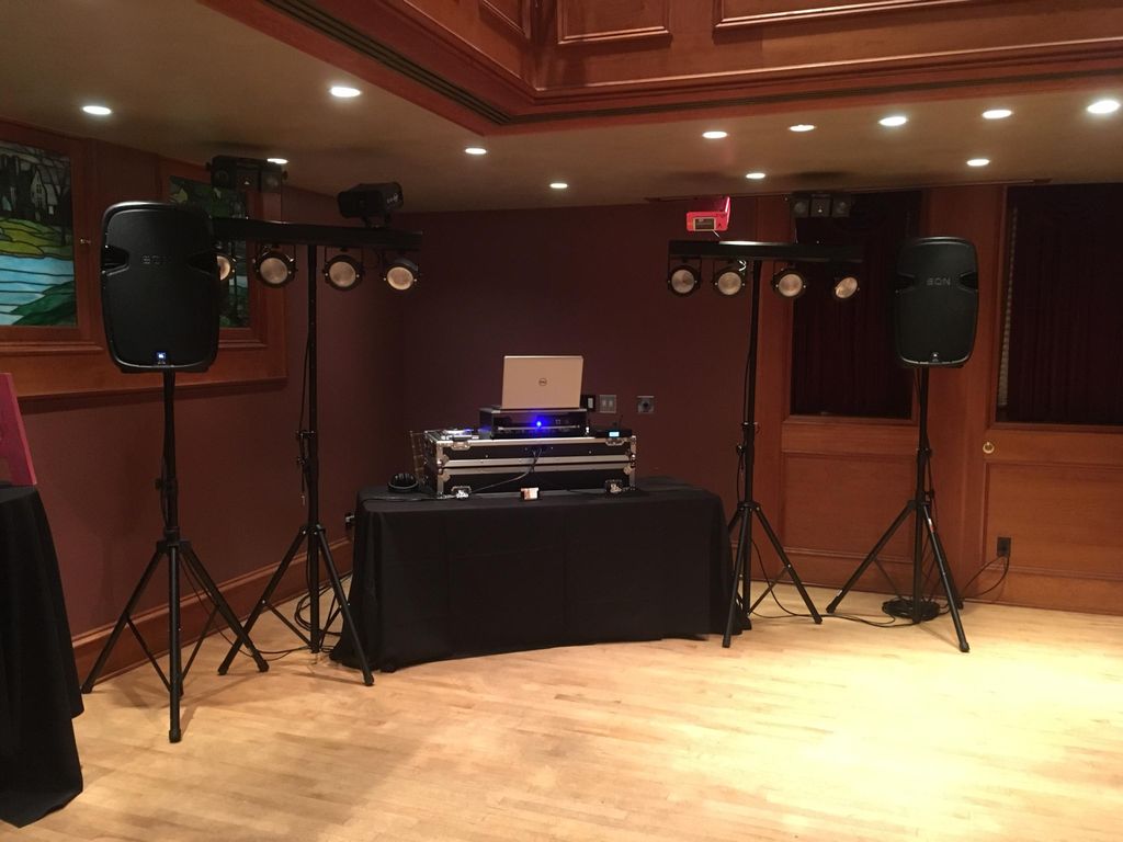 Another view of our set up before the fun starts. 