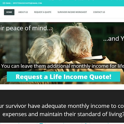 WordPress website for insurance agency. Dynamic qu