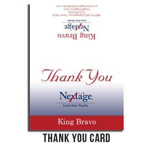 King Bravo, REALTOR
Thank You Card