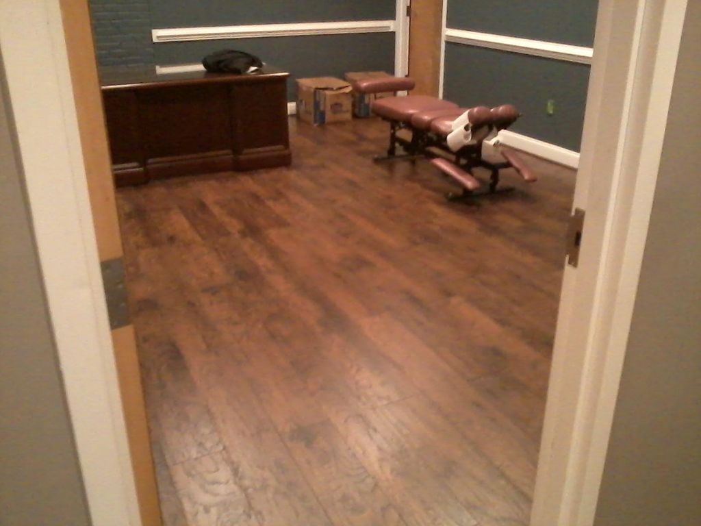 Flooring installation completed