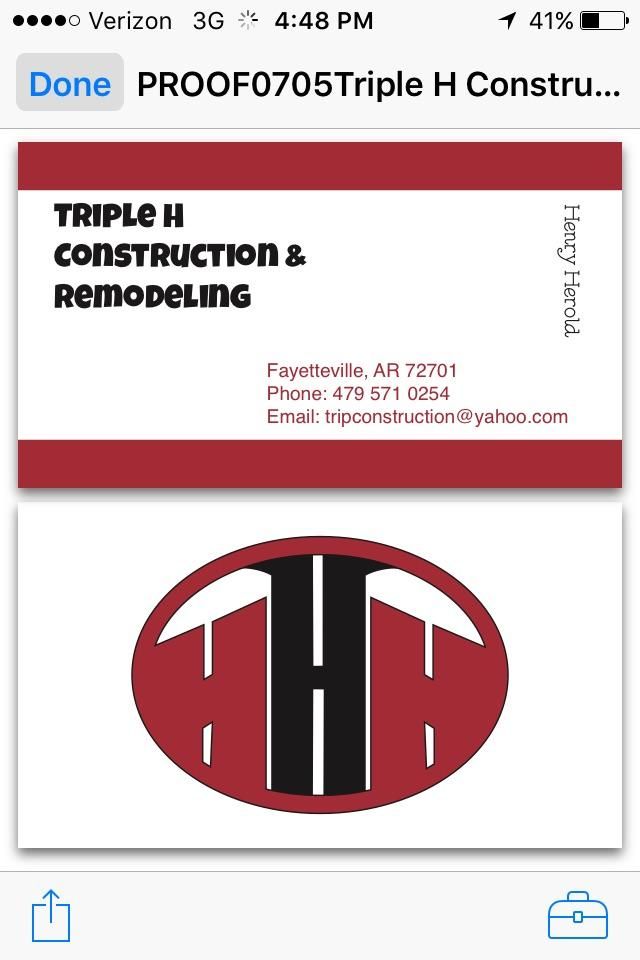 Triple H Construction   & Remodeling