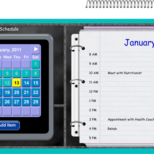 Creative calendar and personal organizer interface
