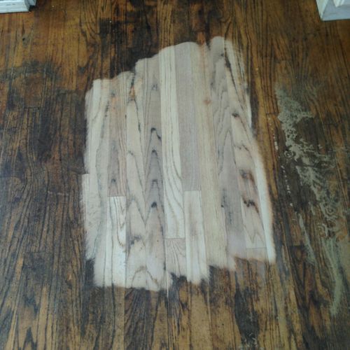 Sanded existing Oak flooring