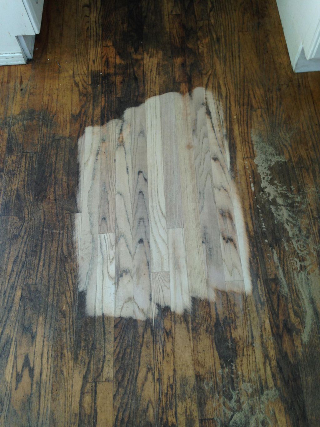 Sanded existing Oak flooring
