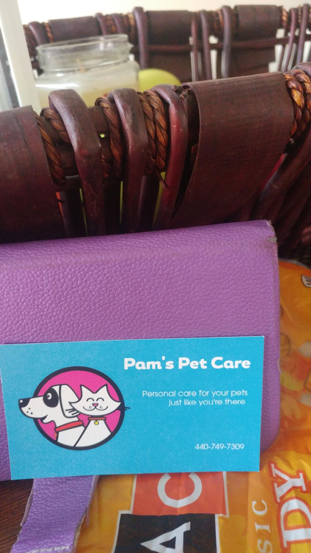 Pam's Pet Care Just Like You're there