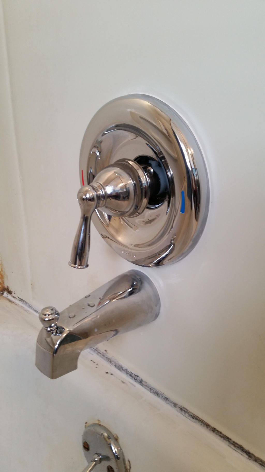 Euclid-installed new Moen tub & shower faucet