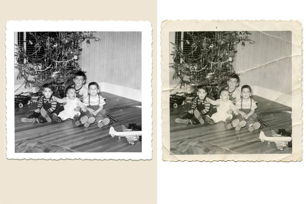 After and before images