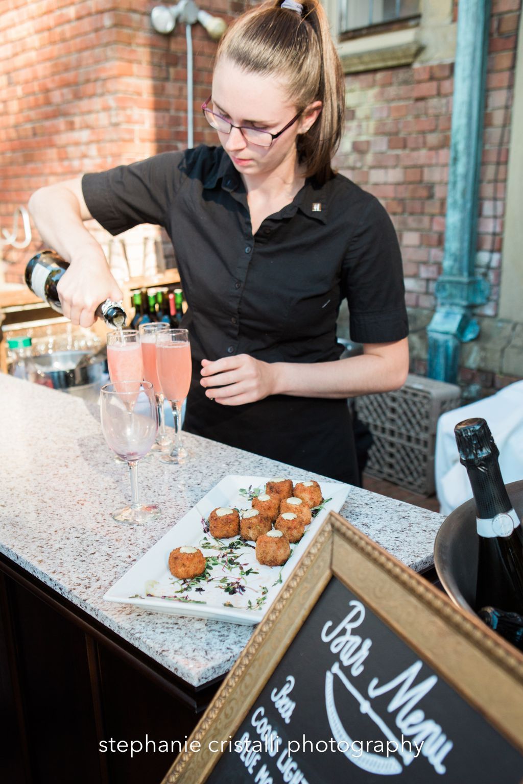 Bartender and Crab Cakes - Stephanie Cristalli Pho