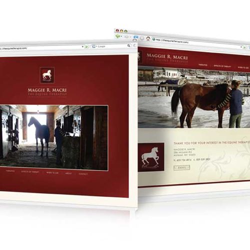 Website design and development for The Equine Ther