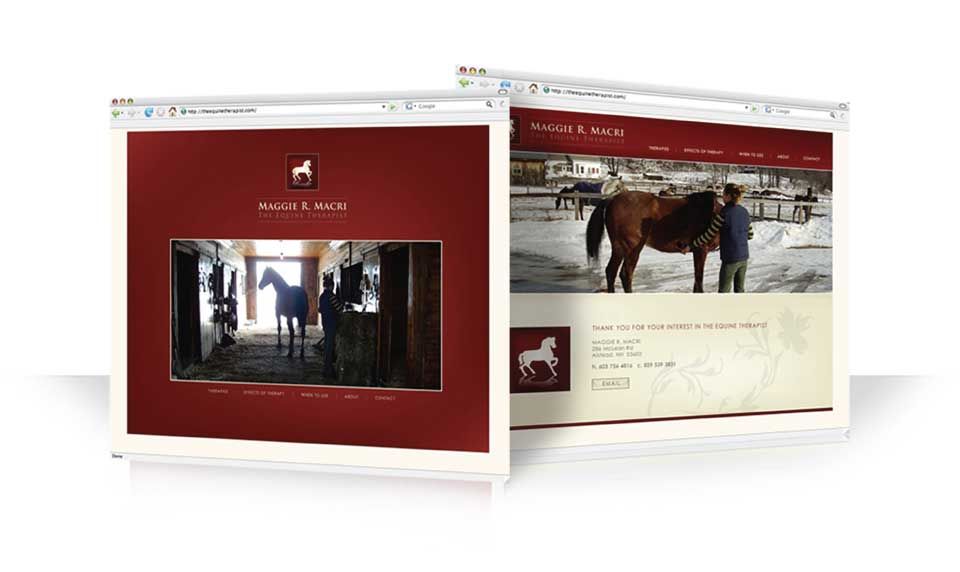 Website design and development for The Equine Ther