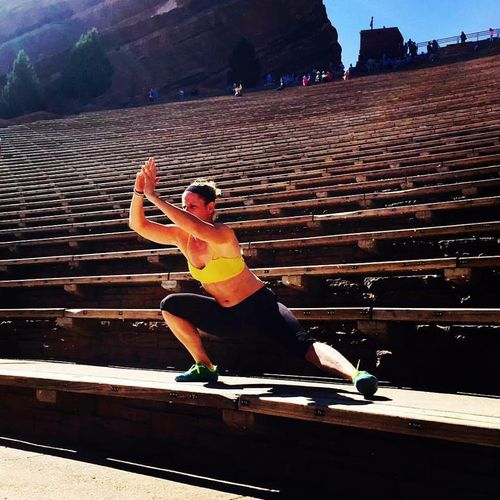 Getting down at Red Rocks