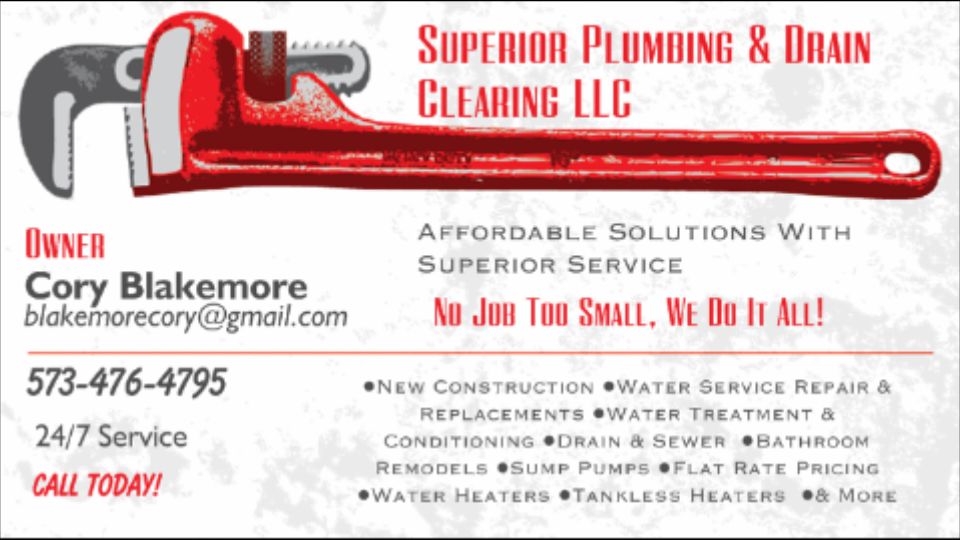 superior plumbing and drain clearing LLC