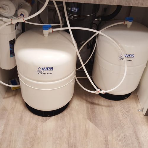 High Capacity Reverse Osmosis System : 100GPD +2x 