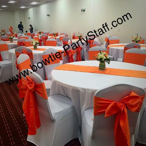 We help you with rentals, centerpieces and decorat