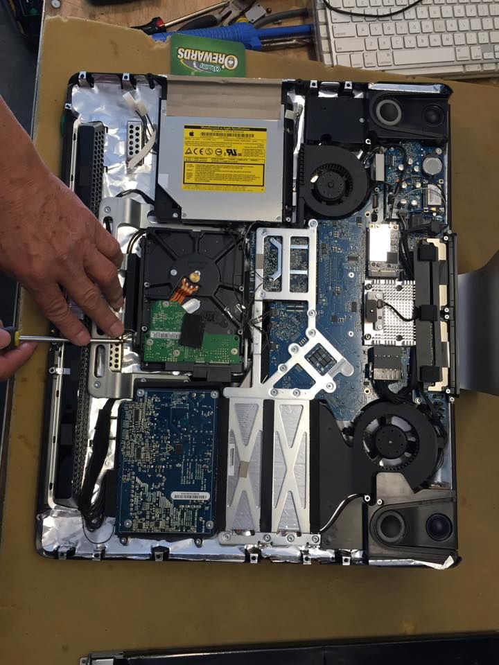 iMac bad Hard Drive replacement + fan dust build u