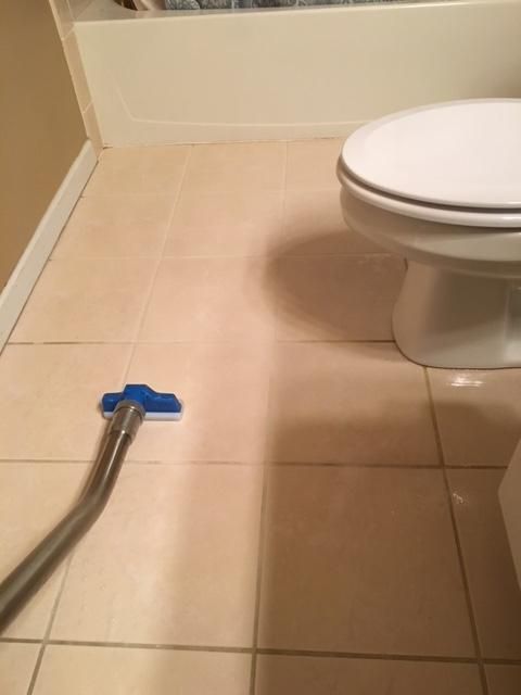 Tile Cleaning in action! The top of the picture sh