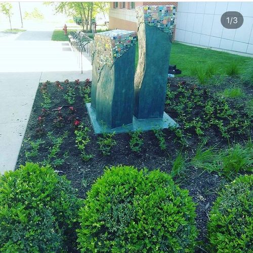 A flower bed I did over at the new Albany YMCA 