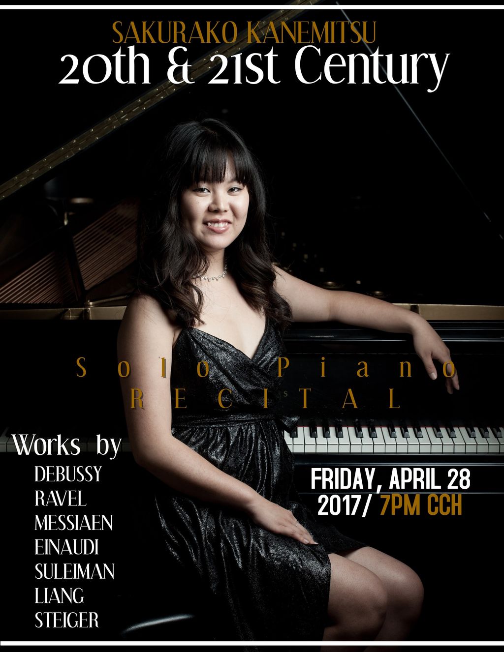 Final graduate recital poster- April, 2017