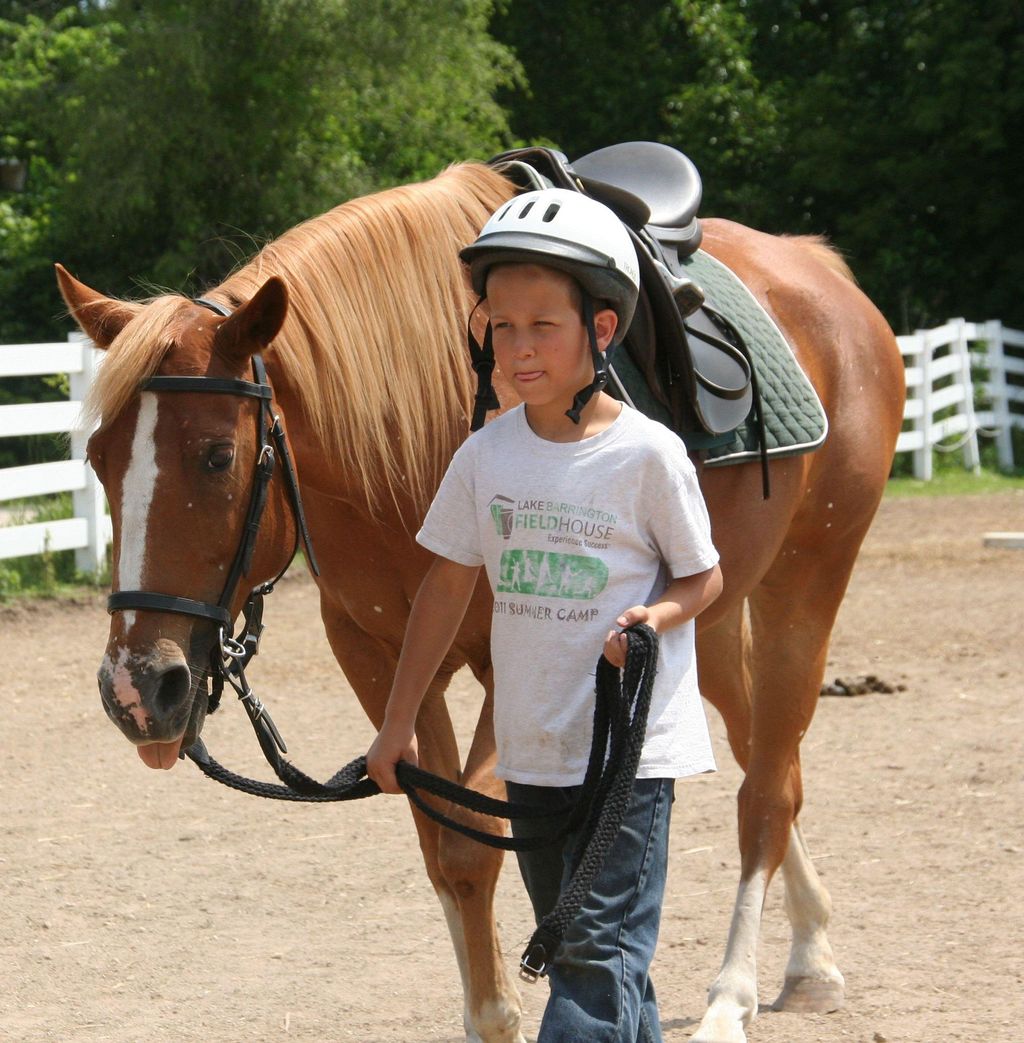 Lucas and Sparkle during one of our summer camps.