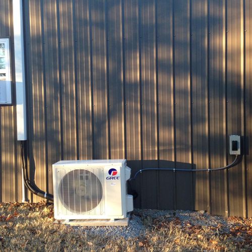 Ductless mini split great for open areas