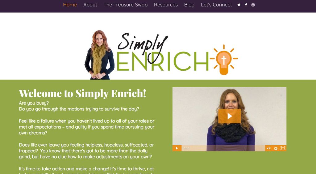 Website Project: Simply Enrich