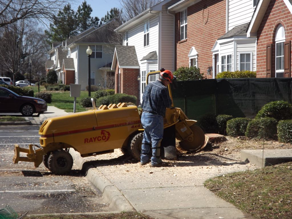We are able to grind even close to sidewalks!